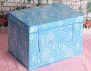 De aangepaste Vouwbare doos Roze/Geel /bins van de Laminerings niet Geweven Opslag,/Blauw