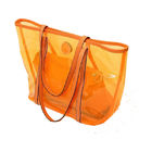 De transparante Damestotalisator doet Duidelijke pvc-Handtassen, Sinaasappel/Rood/Blauw in zakken