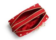 Reis de Kosmetische Zakken van rode Kosmetische Modieuze Handtassen van de Katoenen Vrouwen